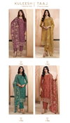 Taaj By Vinay Kuleesh Gold Silk Embroidered Work Designer Salwar Kameez Suppliers In India